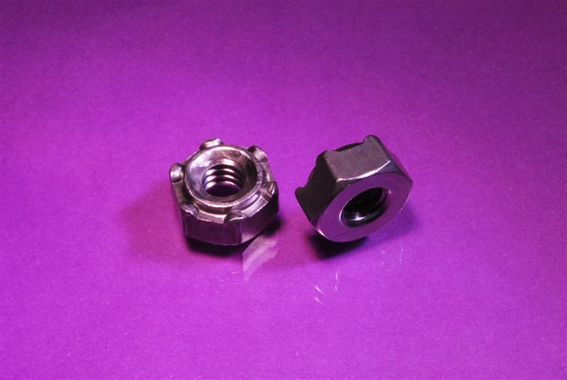 M12 x 1.75 Hex Weld Nut, 6 Projection JHP Fasteners