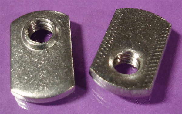 Buckeye Fastener 100-Pack 1/4-20 Spot Weld Nuts – Double Tab, Steel, Plain Finish (ND 2118)