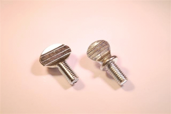 Pick Length & Qty 3/8"-16 Spade Type Thumb Screws With Shoulder Coarse Zinc 