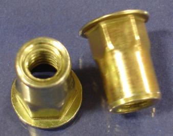 M8 x 1.25 Half-Hex Blind Rivet Nut