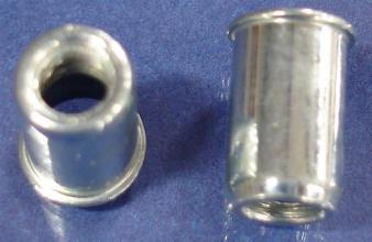 10-32 Rivet Nut, Small Flange, Smooth Body